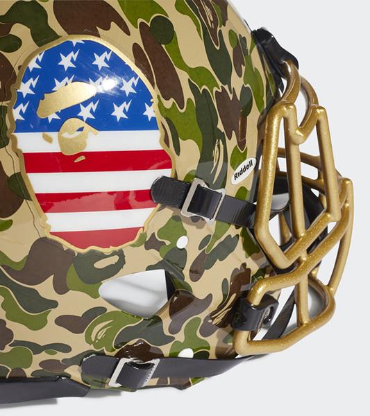 adidas x bape football helmet BAPE x adidas Riddell Helmet – Sole Merchants